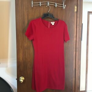 Nordstrom acrylic and wool red dress. Gently used.